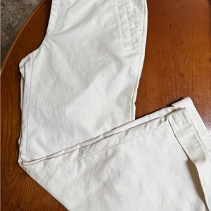 Banana Republic Cream Chinos Straight Leg